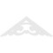 Ekena Millwork Pitch Preston Architectural Grade PVC Gable Pediment, 36"W x 13 1/2"H x 1"P (9/12) GPP036X014X100PRE - alternate 4
